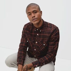 Everlane The Brushed Flannel Shirt
Hickory Plaid